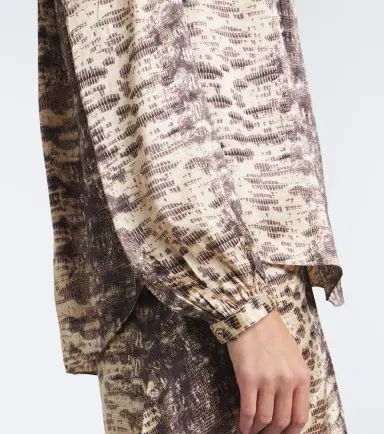 Isabel Marant Laraya snake-print silk satin blouse | Thumbnail 3 Isabel Marant Laraya snake-print silk satin blouse | Thumbnail 3