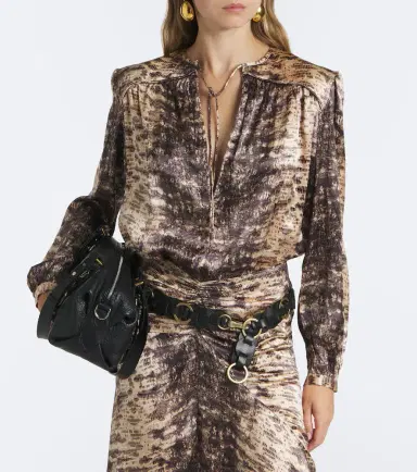 Isabel Marant Laraya snake-print silk satin blouse | Thumbnail 5 Isabel Marant Laraya snake-print silk satin blouse | Thumbnail 5