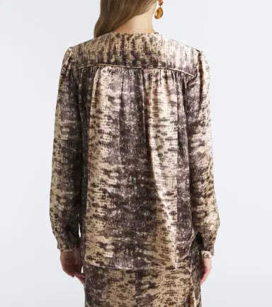 Isabel Marant Laraya snake-print silk satin blouse | Thumbnail 6 Isabel Marant Laraya snake-print silk satin blouse | Thumbnail 6