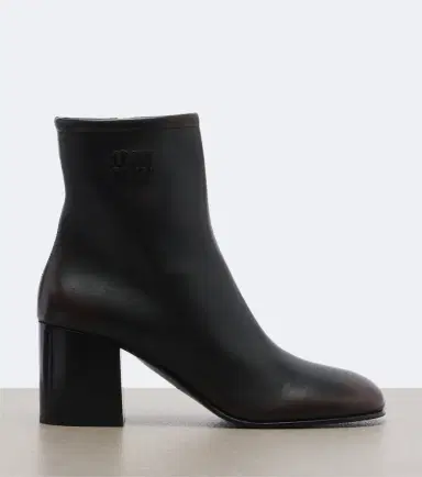 Miu Miu Logo leather ankle boots | Thumbnail 3 Miu Miu Logo leather ankle boots | Thumbnail 3