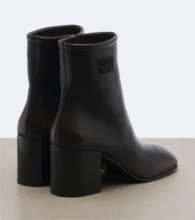 Miu Miu Logo leather ankle boots | Thumbnail 4 Miu Miu Logo leather ankle boots | Thumbnail 4