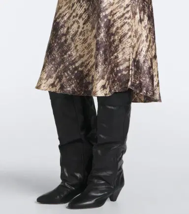 Isabel Marant Lemila ruched snake-print silk midi dress | Thumbnail 6 Isabel Marant Lemila ruched snake-print silk midi dress | Thumbnail 6