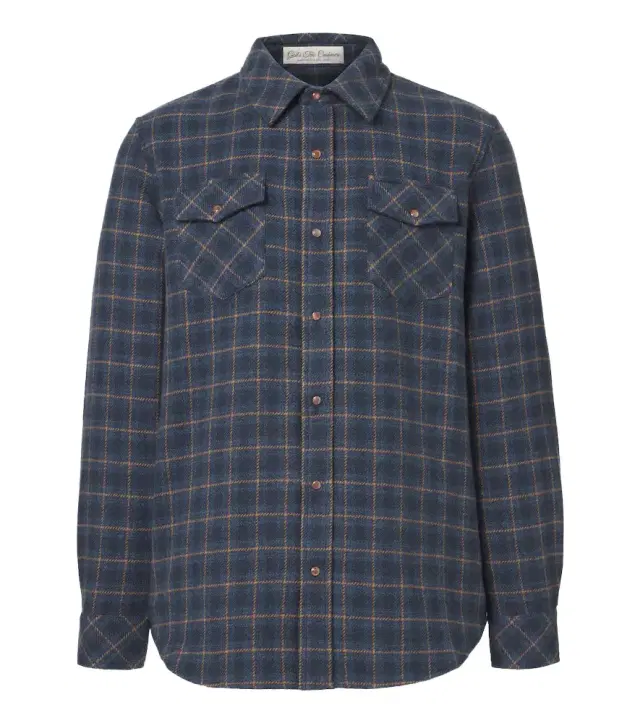 God’s True Cashmere Rugged Explorer plaid cashmere shirt