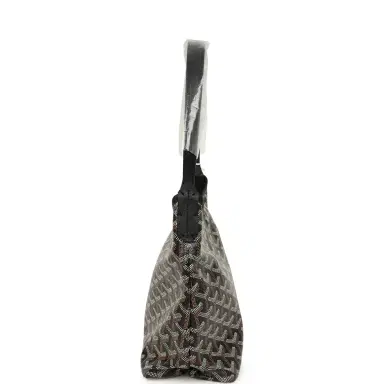 goyard Goyard Goyardine Black Boheme Mini Hobo Bag Palladium Hardware | Thumbnail 3