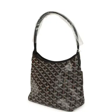 goyard Goyard Goyardine Black Boheme Mini Hobo Bag Palladium Hardware | Thumbnail 5