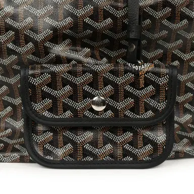 goyard Goyard Goyardine Black Boheme Mini Hobo Bag Palladium Hardware | Thumbnail 7