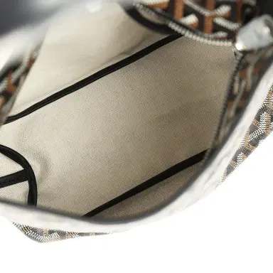 goyard Goyard Goyardine Black Boheme Mini Hobo Bag Palladium Hardware | Thumbnail 9