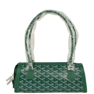 goyard Goyard Goyardine Canvas Bonbonnière Bag Green Chevroches Calfskin Palladium Hardware | Thumbnail 1 goyard Goyard Goyardine Canvas Bonbonnière Bag Green Chevroches Calfskin Palladium Hardware | Thumbnail 1