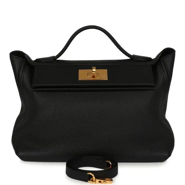 HERMÈS Hermes 24/24 29 Black Togo, Swift Gold Hardware