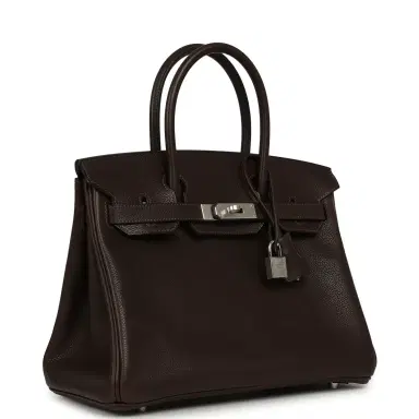 HERMÈS Hermes Birkin 30 Ebene Barenia Faubourg Palladium Hardware | Thumbnail 2 HERMÈS Hermes Birkin 30 Ebene Barenia Faubourg Palladium Hardware | Thumbnail 2