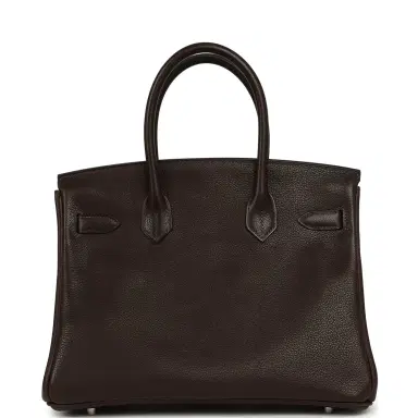 HERMÈS Hermes Birkin 30 Ebene Barenia Faubourg Palladium Hardware | Thumbnail 4 HERMÈS Hermes Birkin 30 Ebene Barenia Faubourg Palladium Hardware | Thumbnail 4
