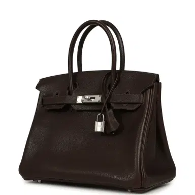 HERMÈS Hermes Birkin 30 Ebene Barenia Faubourg Palladium Hardware | Thumbnail 5 HERMÈS Hermes Birkin 30 Ebene Barenia Faubourg Palladium Hardware | Thumbnail 5