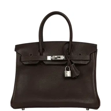 HERMÈS Hermes Birkin 30 Ebene Barenia Faubourg Palladium Hardware | Thumbnail 1 HERMÈS Hermes Birkin 30 Ebene Barenia Faubourg Palladium Hardware | Thumbnail 1