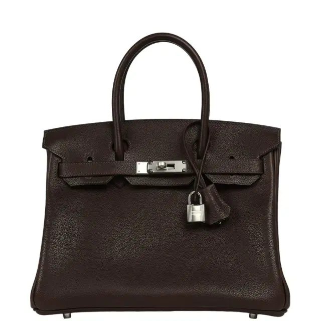 HERMÈS Hermes Birkin 30 Ebene Barenia Faubourg Palladium Hardware
