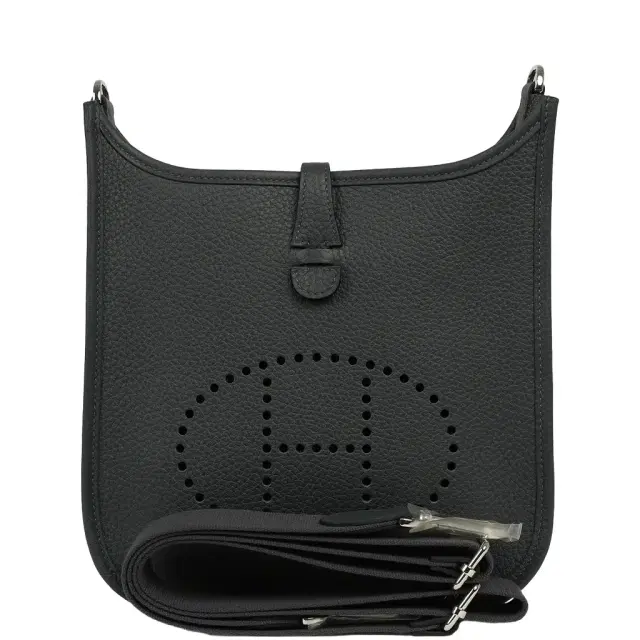 HERMÈS Hermes Evelyne 23 Gris Misty Clemence Palladium Hardware