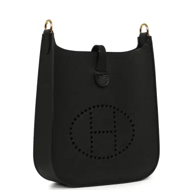 HERMÈS Hermes Evelyne Sellier TPM Black Epsom Gold Hardware | Thumbnail 2 HERMÈS Hermes Evelyne Sellier TPM Black Epsom Gold Hardware | Thumbnail 2