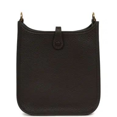 HERMÈS Hermes Evelyne TPM Bai Brun Clemence Gold Hardware | Thumbnail 4 HERMÈS Hermes Evelyne TPM Bai Brun Clemence Gold Hardware | Thumbnail 4