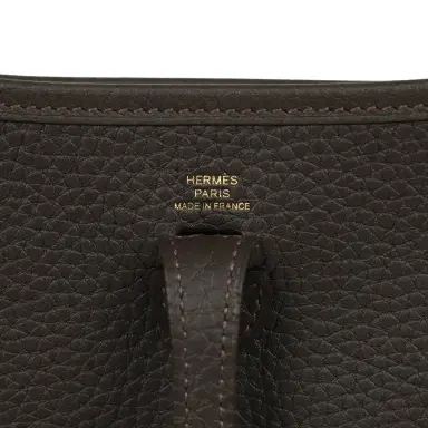 HERMÈS Hermes Evelyne TPM Bai Brun Clemence Gold Hardware | Thumbnail 7 HERMÈS Hermes Evelyne TPM Bai Brun Clemence Gold Hardware | Thumbnail 7
