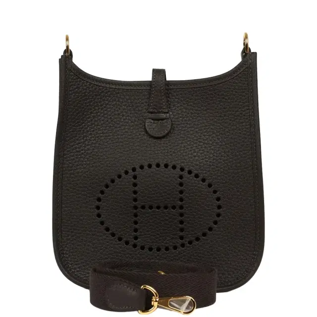 HERMÈS Hermes Evelyne TPM Bai Brun Clemence Gold Hardware