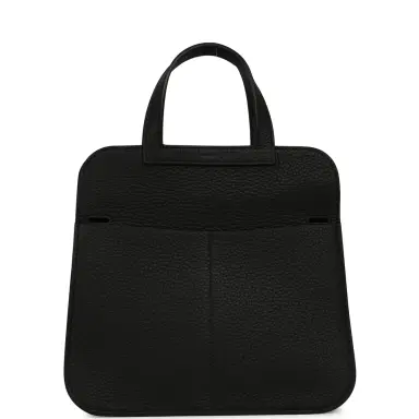 HERMÈS Hermes Halzan 25 Black Clemence Palladium Hardware | Thumbnail 11 HERMÈS Hermes Halzan 25 Black Clemence Palladium Hardware | Thumbnail 11