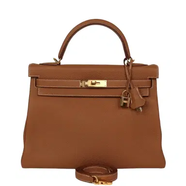 HERMÈS Hermes Kelly Retourne 32 Gold Togo Gold Hardware | Thumbnail 1 HERMÈS Hermes Kelly Retourne 32 Gold Togo Gold Hardware | Thumbnail 1