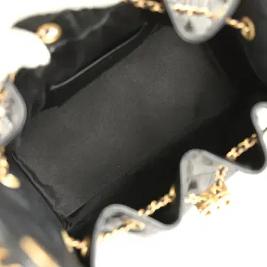 Chanel Pre-owned Chanel Mini 25 Hobo Bag Black Caviar Antique Gold Hardware | Thumbnail 8