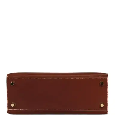 HERMÈS Pre-owned Hermes Kelly Sellier 25 Fauve Barenia Gold Hardware | Thumbnail 6 HERMÈS Pre-owned Hermes Kelly Sellier 25 Fauve Barenia Gold Hardware | Thumbnail 6