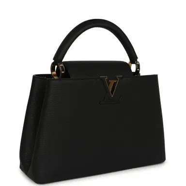 Louis Vuitton Pre-owned Louis Vuitton X Takashi Murakami Capucines MM Black Taurillon, Multicolored Monogram Gold Hardware | Thumbnail 2 Louis Vuitton Pre-owned Louis Vuitton X Takashi Murakami Capucines MM Black Taurillon, Multicolored Monogram Gold Hardware | Thumbnail 2