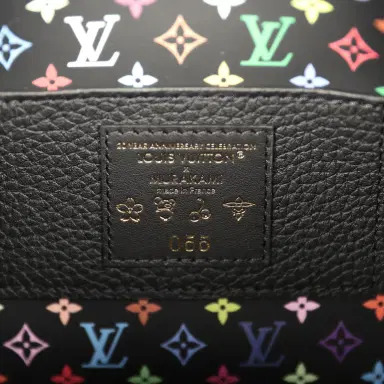 Louis Vuitton Pre-owned Louis Vuitton X Takashi Murakami Capucines MM Black Taurillon, Multicolored Monogram Gold Hardware | Thumbnail 13 Louis Vuitton Pre-owned Louis Vuitton X Takashi Murakami Capucines MM Black Taurillon, Multicolored Monogram Gold Hardware | Thumbnail 13