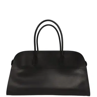 The Row The Row East West Margaux Bag Black Saddle Leather Gold Hardware | Thumbnail 1 The Row The Row East West Margaux Bag Black Saddle Leather Gold Hardware | Thumbnail 1