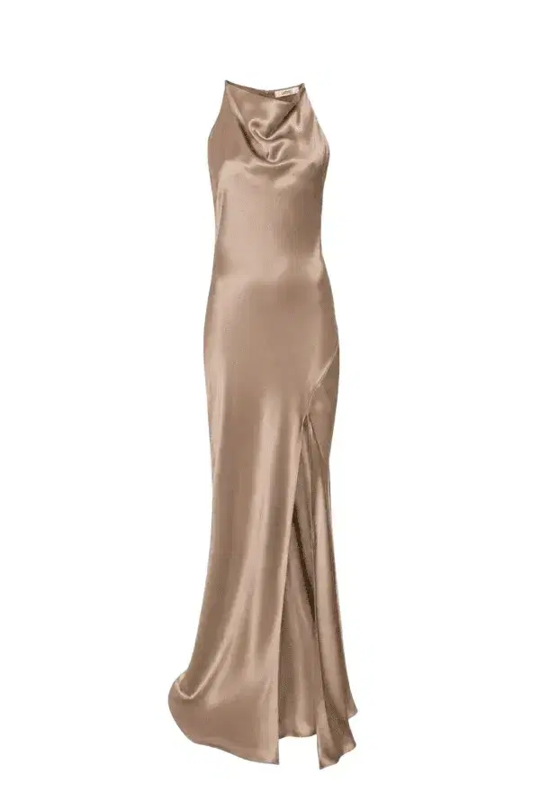 Lapointe Satin Halter Gown