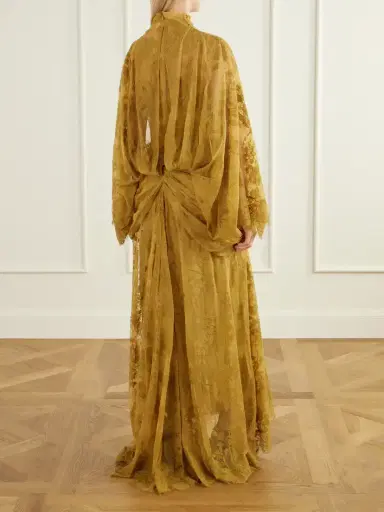 Zimmermann Ascent Bow-detail Gathered Lace Gown | Thumbnail 3 Zimmermann Ascent Bow-detail Gathered Lace Gown | Thumbnail 3