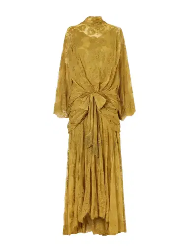 Zimmermann Ascent Bow-detail Gathered Lace Gown | Thumbnail 1 Zimmermann Ascent Bow-detail Gathered Lace Gown | Thumbnail 1
