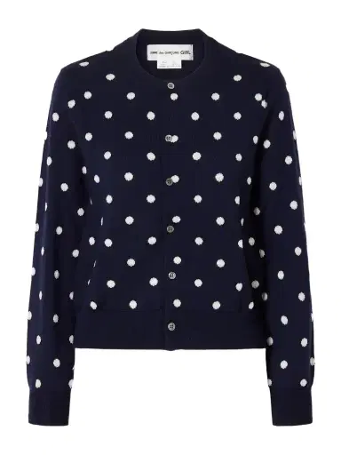 Comme des Garçons GIRL Polka-dot Wool Cardigan | Thumbnail 1 Comme des Garçons GIRL Polka-dot Wool Cardigan | Thumbnail 1