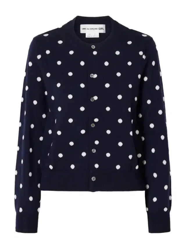 Comme des Garçons GIRL Polka-dot Wool Cardigan