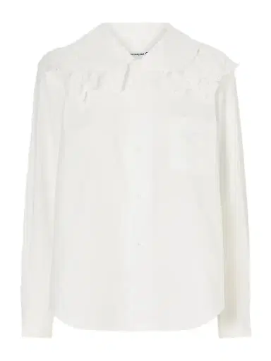 Comme des Garçons GIRL Broderie Anglaise-trimmed Cotton-poplin Blouse | Thumbnail 1 Comme des Garçons GIRL Broderie Anglaise-trimmed Cotton-poplin Blouse | Thumbnail 1