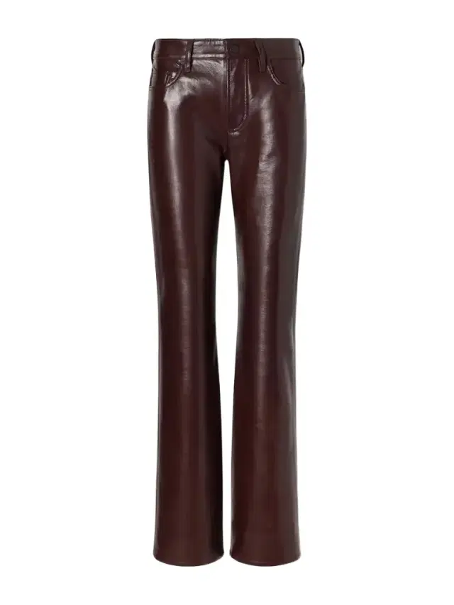 Genova Leather-blend Straight-leg Pants