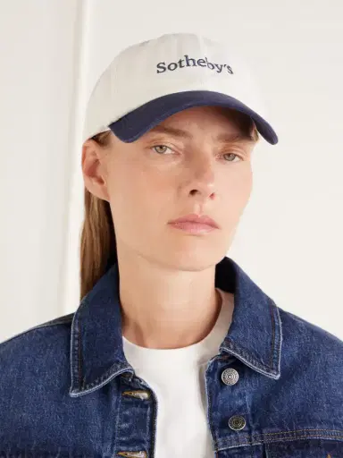 Frame + Sotheby's Embroidered Cotton-twill Cap | Thumbnail 2