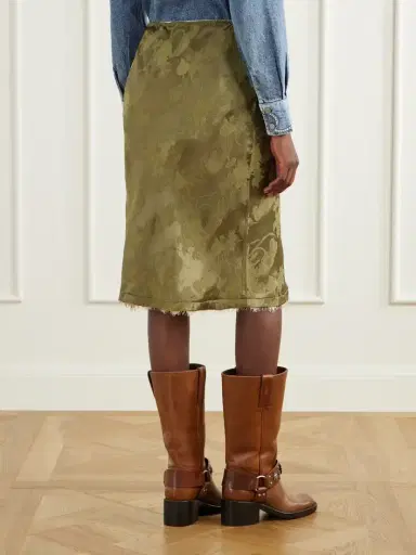 ALÉMAIS Winifred Lace-trimmed Floral-jacquard Midi Skirt | Thumbnail 4