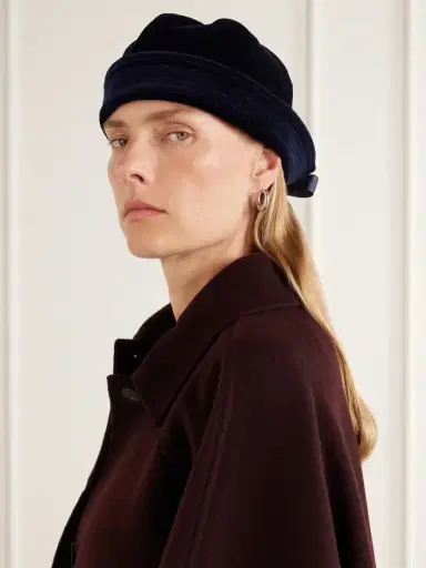 Les Vacances D’Irina Cotton-velvet Sailor Hat | Thumbnail 2