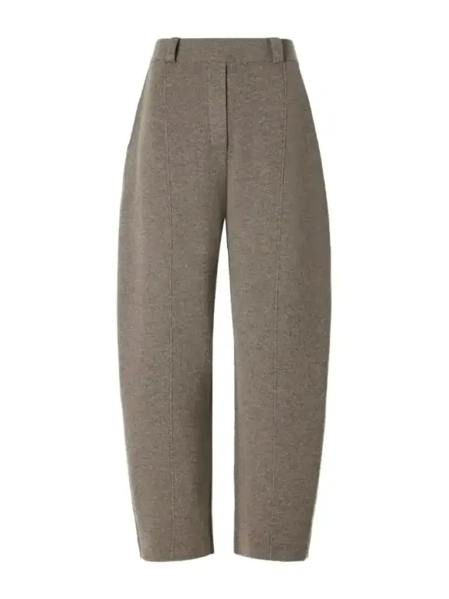 Wrenda Cashmere Barrel-leg Pants