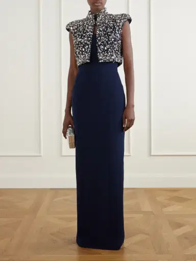 Jenny Packham Estelle Crepe Gown | Thumbnail 2