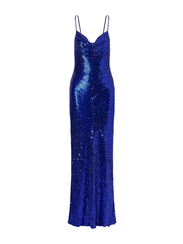 Jenny Packham Ariel Sequined Georgette Gown