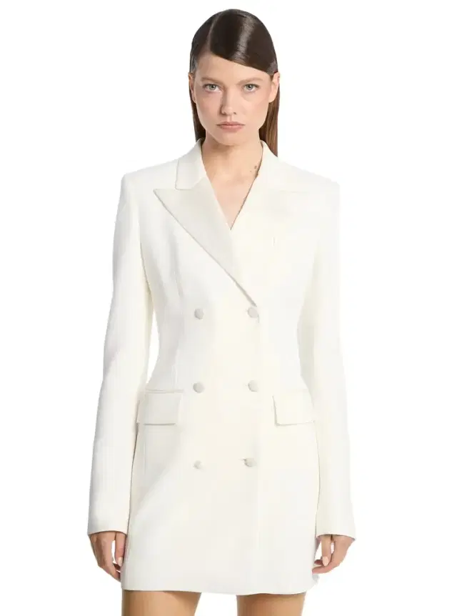 Michael Kors Collection Double Crepe Sablé Tuxedo Dress in