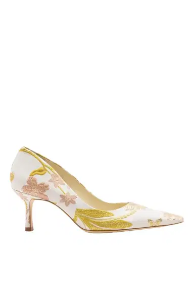 Markarian Larroudé by Markarian: Pump Mist Floral Brocade | Thumbnail 1
