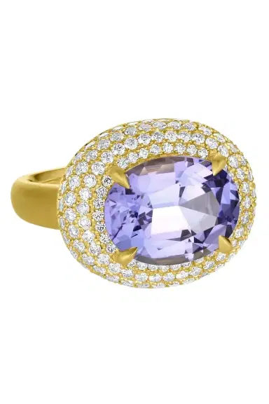 LEIGH MAXWELL Tanzanite Diamond Bauble Ring | Thumbnail 1
