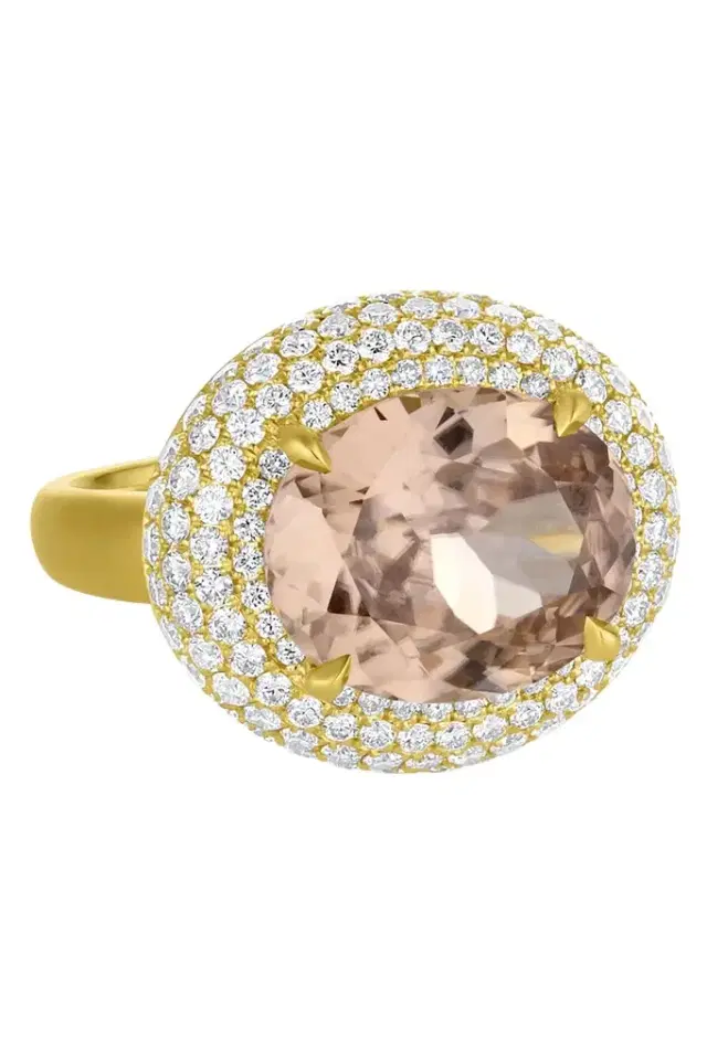LEIGH MAXWELL Mocha Zircon Diamond Bauble Ring