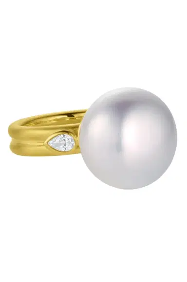 LEIGH MAXWELL South Seas Pearl Diamond Bahari Ring | Thumbnail 1