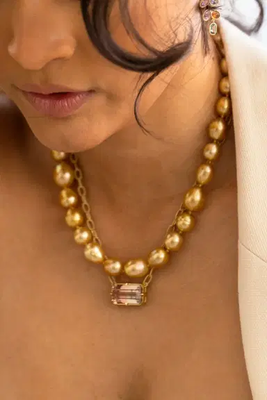 LEIGH MAXWELL Bi-Color Tourmaline Pendant Necklace | Thumbnail 2