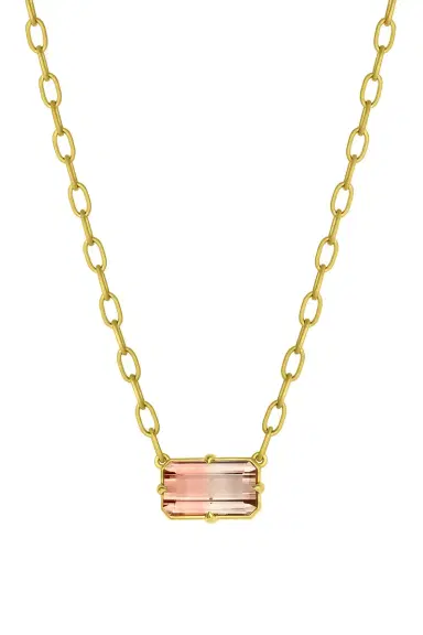 LEIGH MAXWELL Bi-Color Tourmaline Pendant Necklace | Thumbnail 1